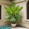 50Inch Artificial Palm Tree Lush Tropical Decor For Indoor Outdoor Spaces 0