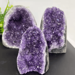 natural uruguay amethyst crystal cluster – raw geode stone for healing & home decor
