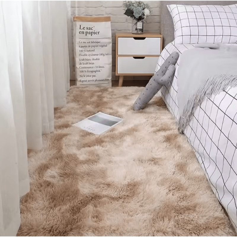 Ultra Soft TieDye Fluffy Shag Area Rug NonSlip Plush Carpet For Bedroom Living Room 5