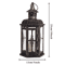 Vintage Nordic Black Iron Candle Lantern Hanging Aesthetic Candle Holder For Home Events 2