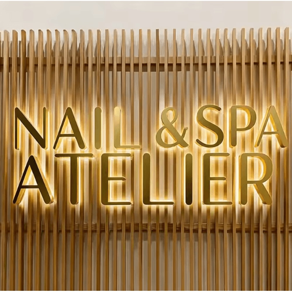 Custom 3D LED Business Sign Backlit Letter Logo Signage For Shop Salon Branding 2