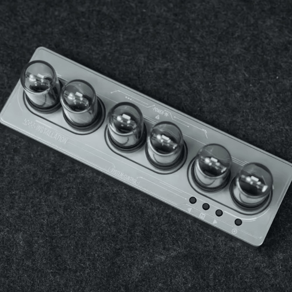 WiFi RGB Nixie Tube Clock Smart IPS Digital Alarm Clock With Custom Display 3