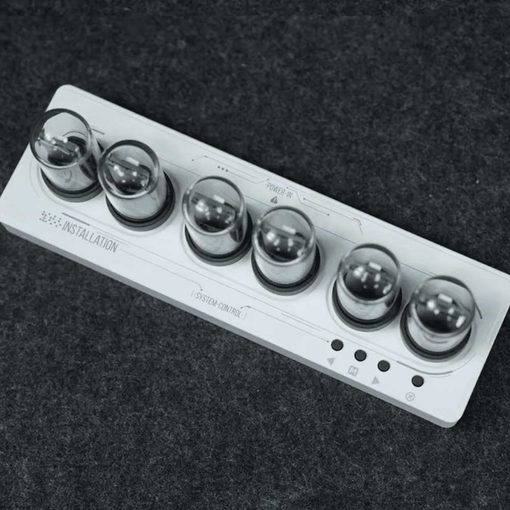 WiFi RGB Nixie Tube Clock Smart IPS Digital Alarm Clock With Custom Display 4