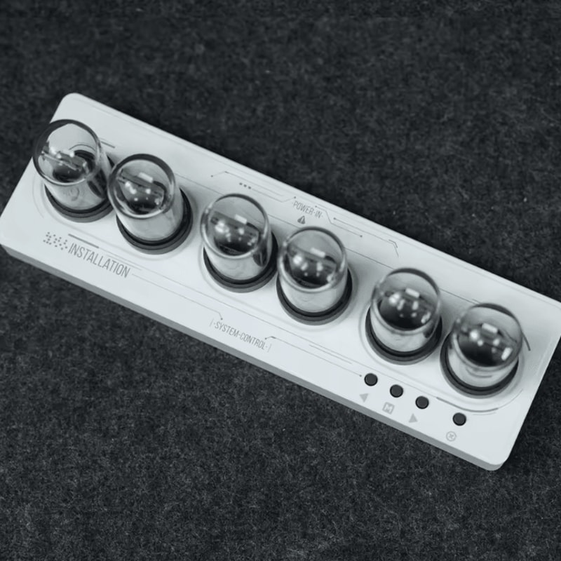 WiFi RGB Nixie Tube Clock Smart IPS Digital Alarm Clock With Custom Display 4