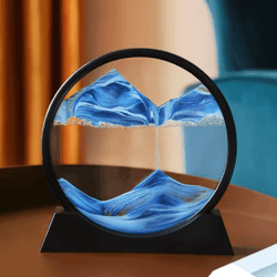 3d moving sand art picture – quicksand hourglass sandscape for relaxing home & office decor