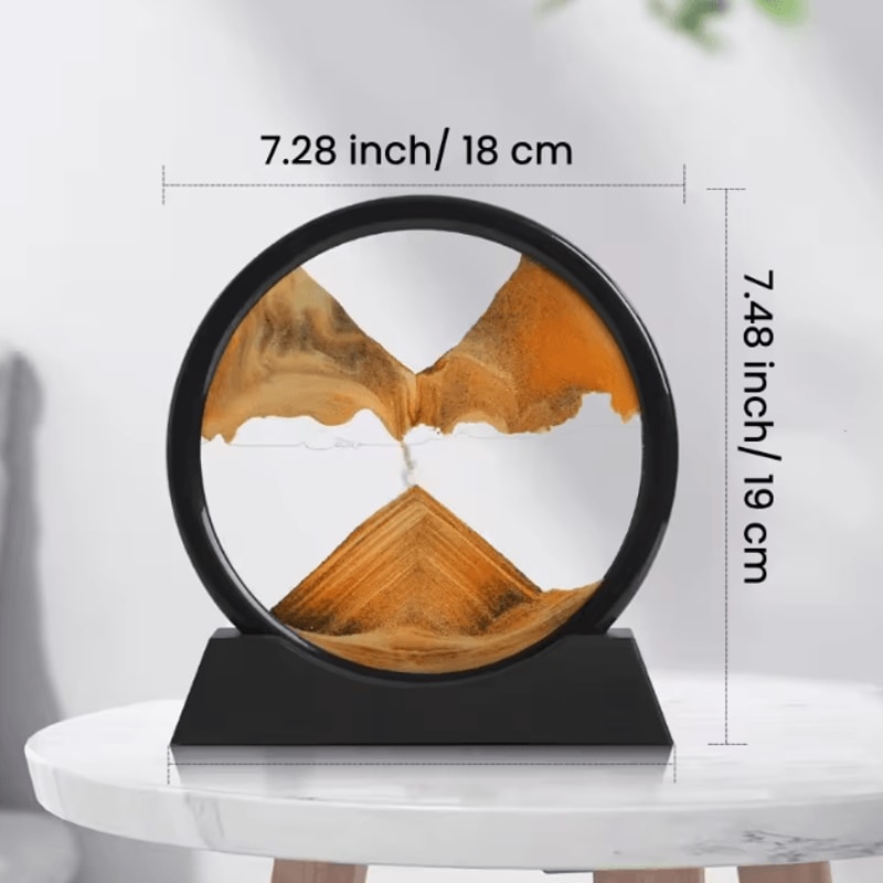 3D Moving Sand Art Picture Quicksand Hourglass Sandscape For Relaxing Home Office Decor 3