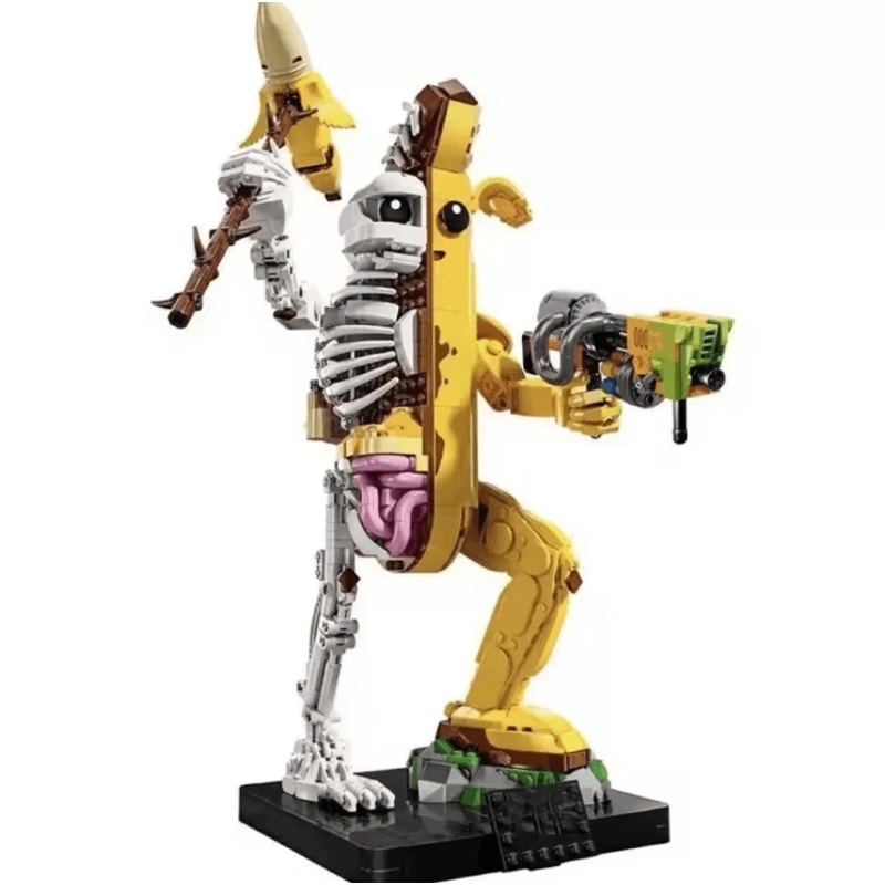 1414Piece Banana Brick Building Set Creative DIY Display Model For Kids Collectors 2