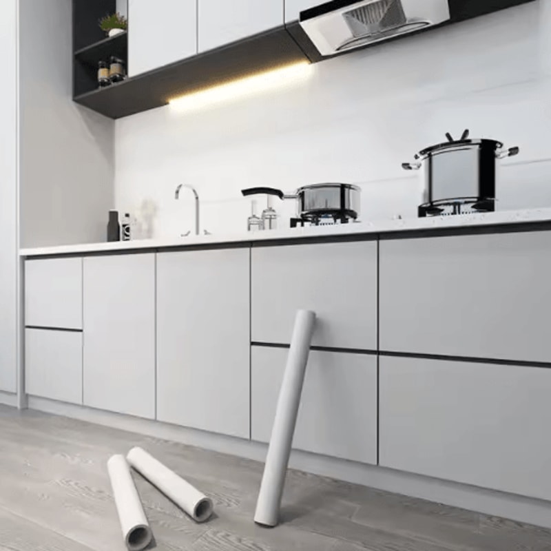 10M Waterproof OilProof Kitchen Wallpaper SelfAdhesive Vinyl For Cabinets Walls 4