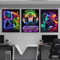 3PCS Gaming Room Canvas Wall Art Punk Gamepad Posters For Gamer Room Decor 1