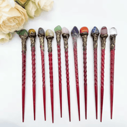 natural rose quartz crystal wand – healing energy stick for reiki & spiritual decor