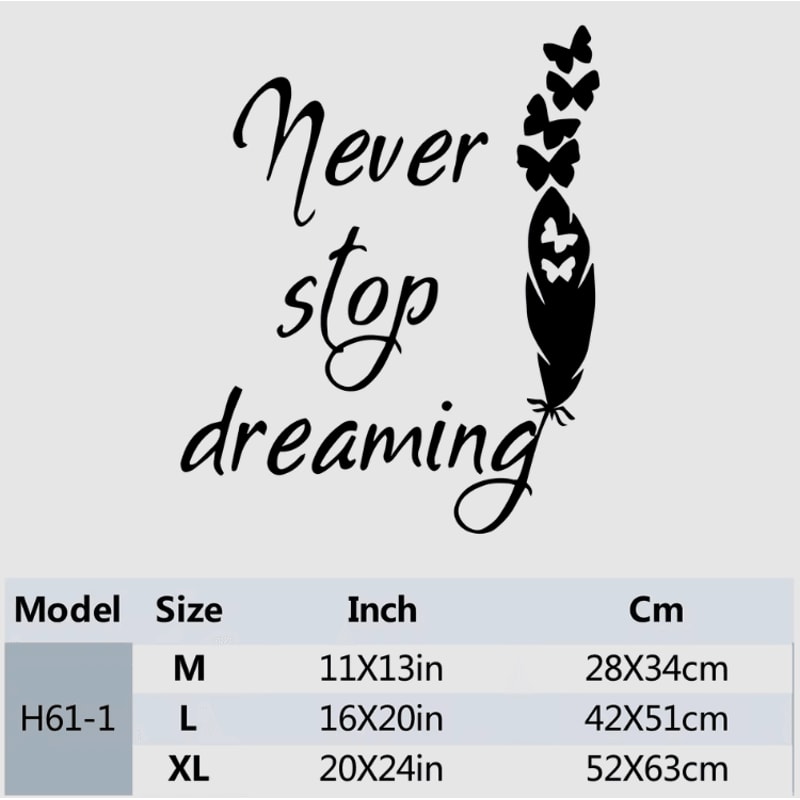 Inspirational Wall Quote Sticker Decal Waterproof Peel Stick Phrase Decor For Home 3