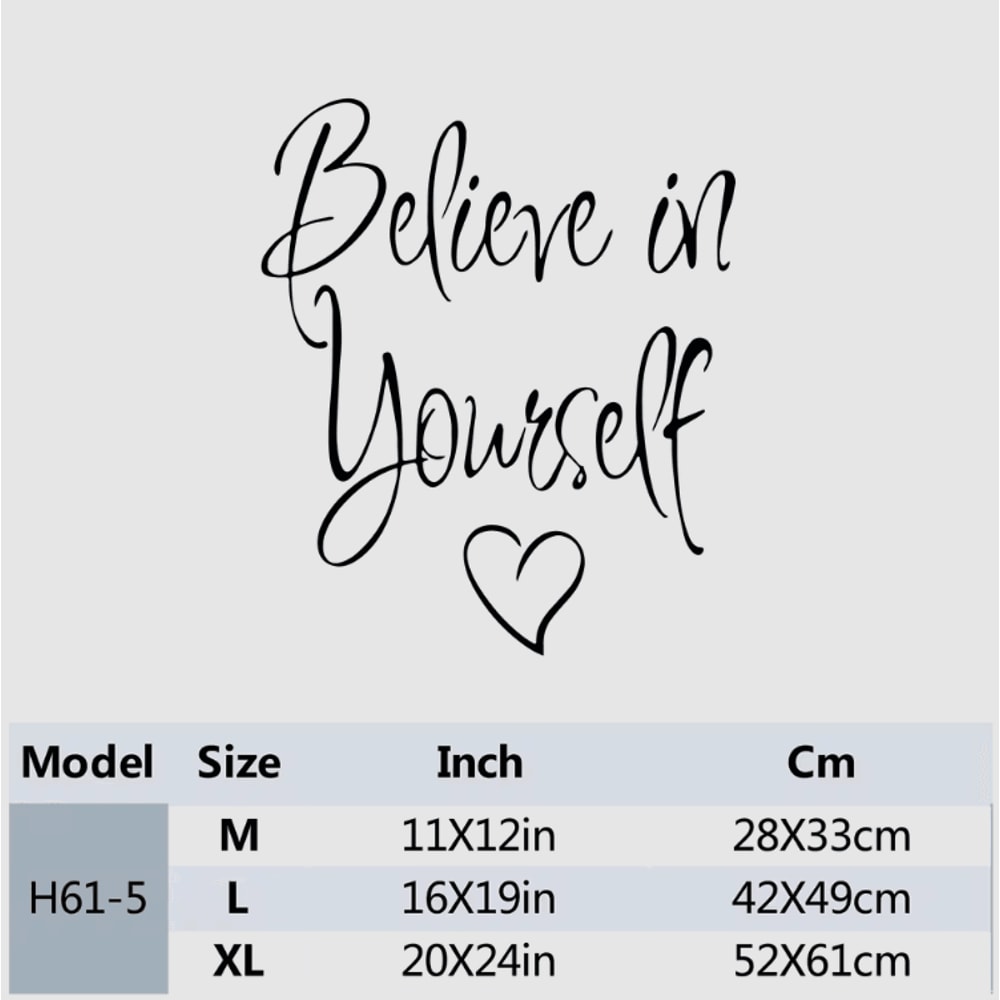 Inspirational Wall Quote Sticker Decal Waterproof Peel Stick Phrase Decor For Home 6