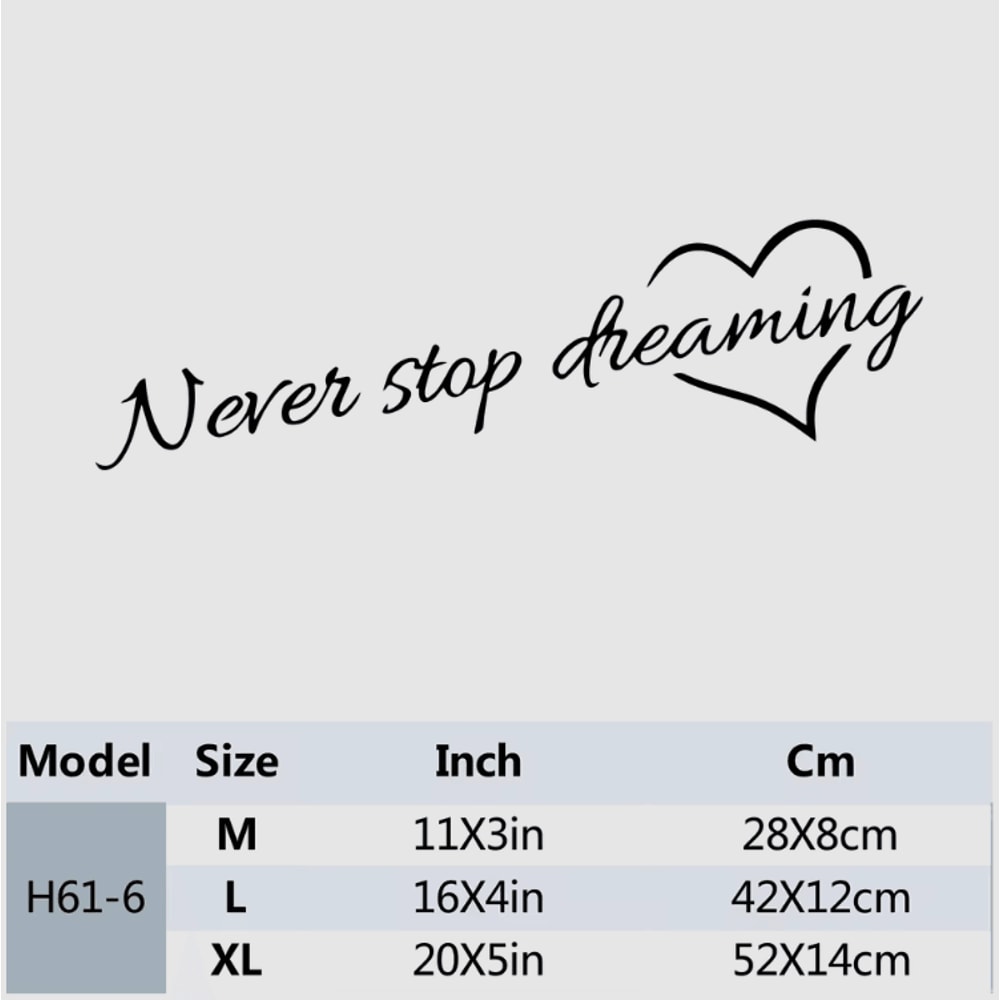 Inspirational Wall Quote Sticker Decal Waterproof Peel Stick Phrase Decor For Home 7