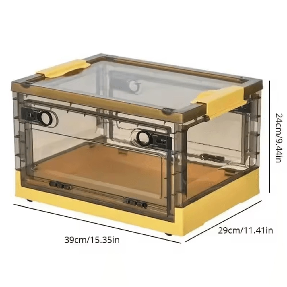 Foldable Transparent Storage Box Large Capacity Clothes Organizer For Wardrobe Home 1