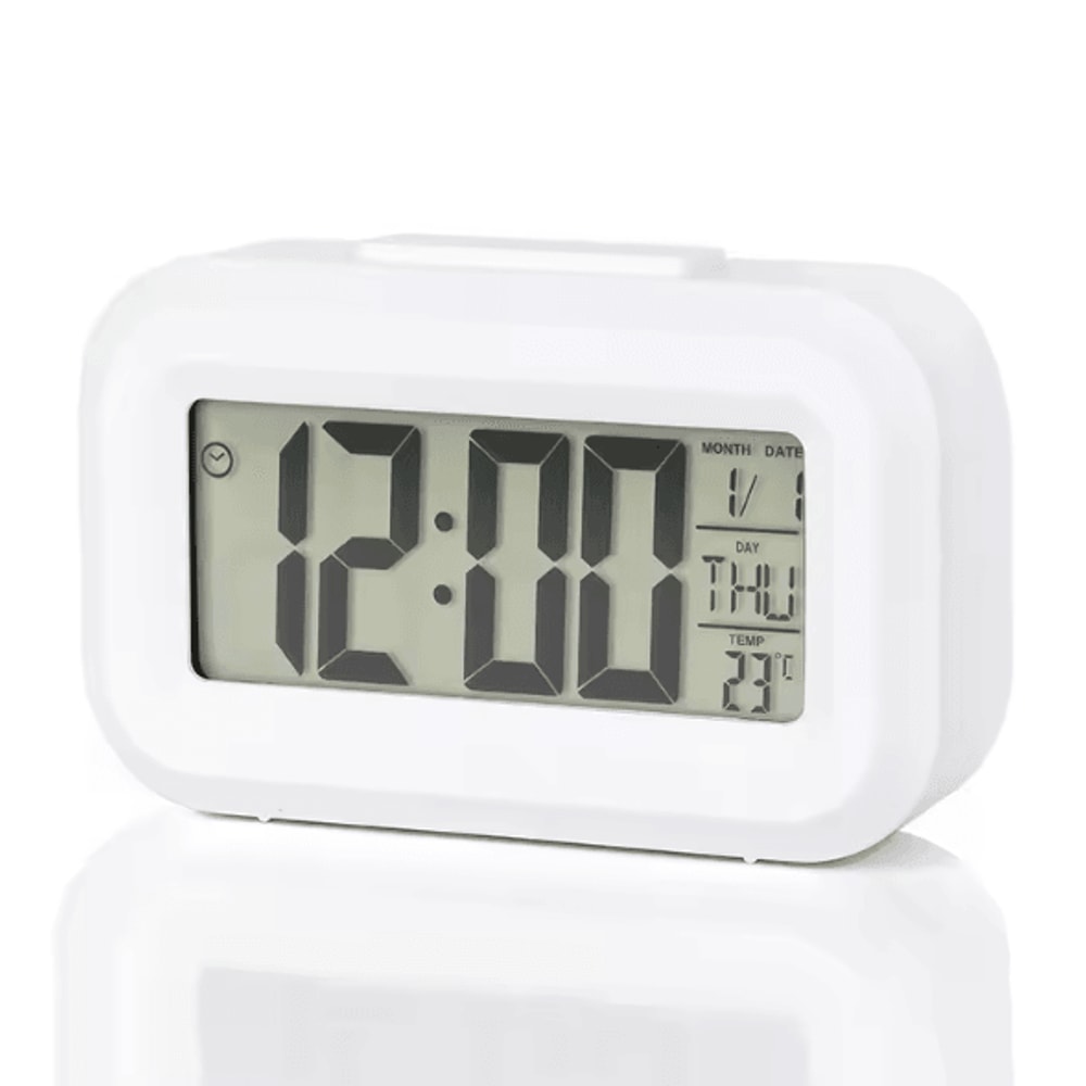 LED Digital Alarm Clock With Backlight Snooze Calendar Desktop Clock For Home Office 2
