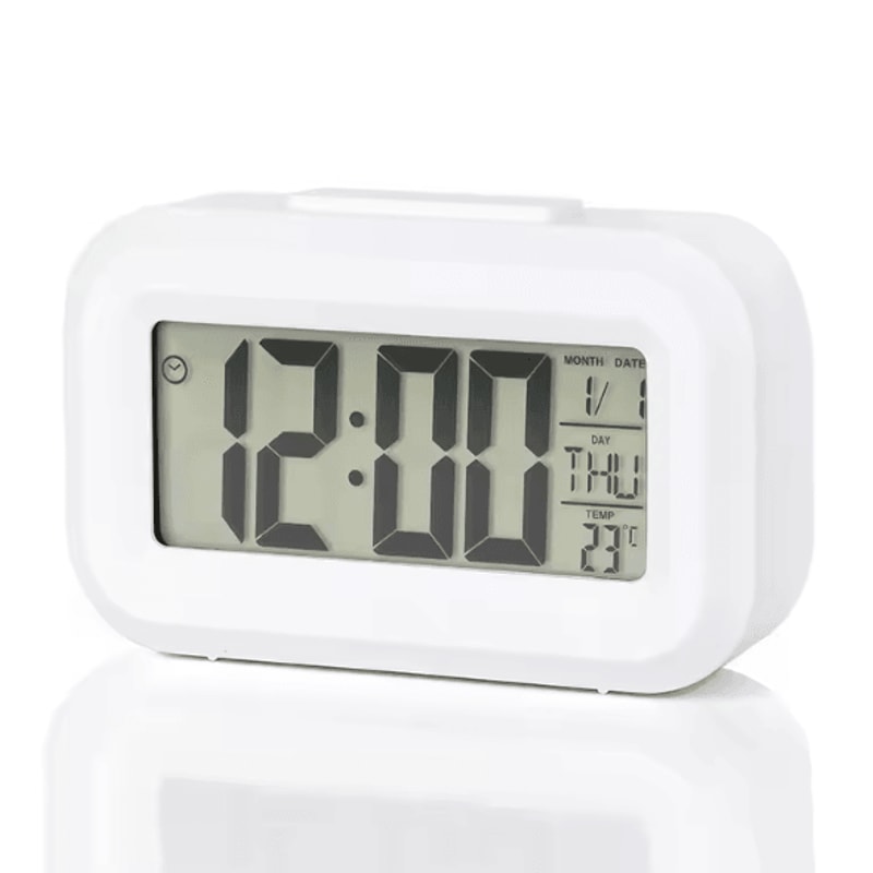 LED Digital Alarm Clock With Backlight Snooze Calendar Desktop Clock For Home Office 2