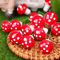 Mini Red Mushroom Garden Decor Artificial Fairy Garden Miniatures For DIY Landscape Bonsai 3