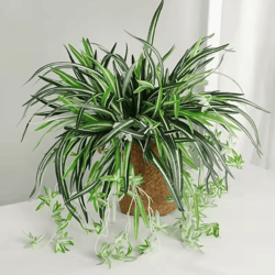 artificial orchid wall hanging plant – elegant faux orchid vine decor for home & events