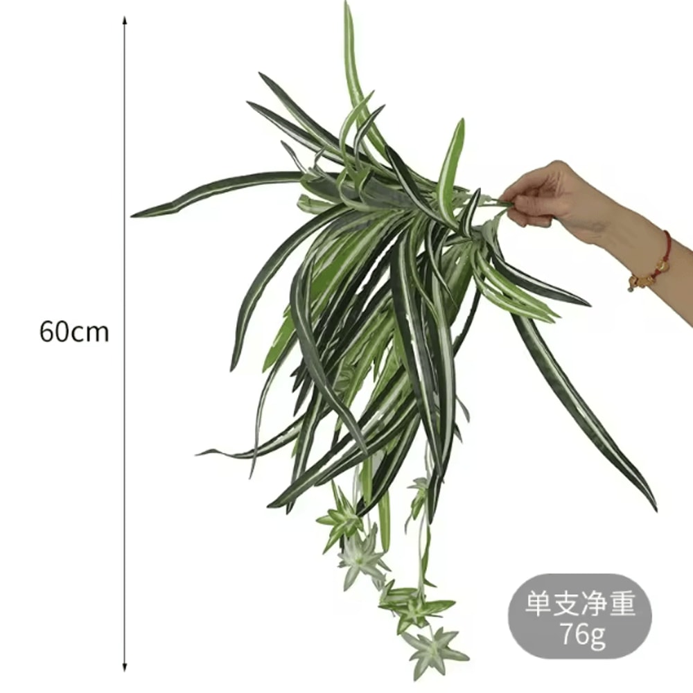 Artificial Orchid Wall Hanging Plant Elegant Faux Orchid Vine Decor For Home Events 4