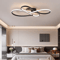 Modern LED Ceiling Light Black Minimalist Flush Mount Chandelier 0