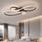 Modern LED Ceiling Light Black Minimalist Flush Mount Chandelier 1