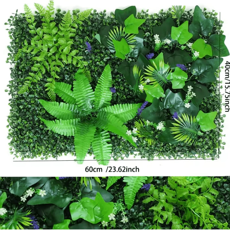 Artificial Boxwood Wall Panel Lush Green Hedge Decor For Indoor Outdoor Spaces 6