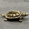 Vintage Copper Feng Shui Turtle Statue Mini Brass Tortoise Desk Ornament 2