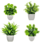 Mini Artificial Potted Flower Bonsai Realistic Fake Plant Decor For Home Desk 0