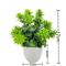 Mini Artificial Potted Flower Bonsai Realistic Fake Plant Decor For Home Desk 3