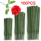 Artificial Flower Stems Plastic Rod Set For DIY Wedding Decor Floral Crafts 0