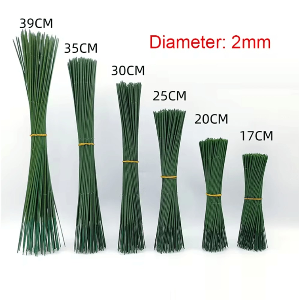 Artificial Flower Stems Plastic Rod Set For DIY Wedding Decor Floral Crafts 1
