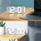 3D LED Digital Wall Clock With Alarm Time Date Temperature Display For Home Office 1