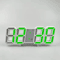 3D LED Digital Wall Clock With Alarm Time Date Temperature Display For Home Office 4