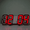 3D LED Digital Wall Clock With Alarm Time Date Temperature Display For Home Office 7