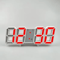 3D LED Digital Wall Clock With Alarm Time Date Temperature Display For Home Office 9