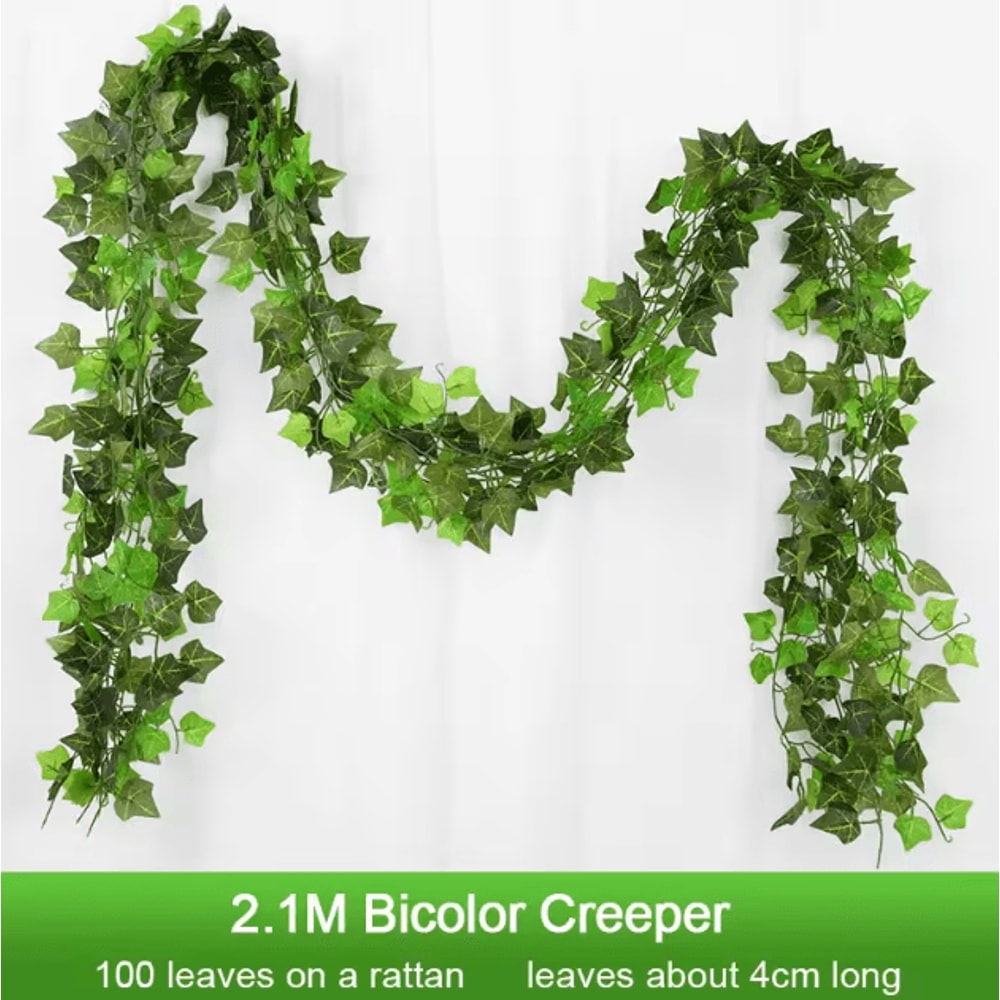 21M Artificial Ivy Garland Realistic Hanging Vine Greenery For Wall Event Decor 5