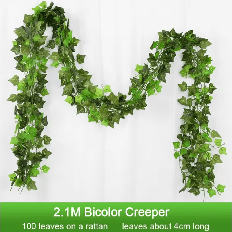 21M Artificial Ivy Garland Realistic Hanging Vine Greenery For Wall Event Decor 5