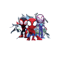 Cute Spiderman Wall Stickers Removable Superhero PVC Decals For Kids Room Decor 1