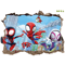 Cute Spiderman Wall Stickers Removable Superhero PVC Decals For Kids Room Decor 4