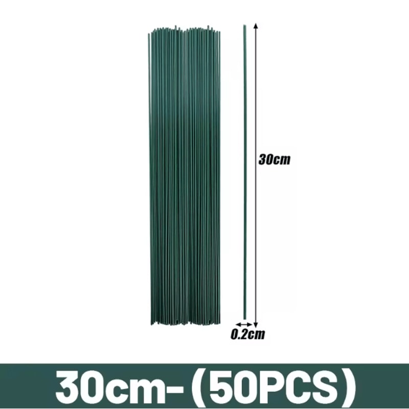 Artificial Flower Stems Bendable Iron Wire Set With Floral Tape For DIY Crafts Wedding Decor 4