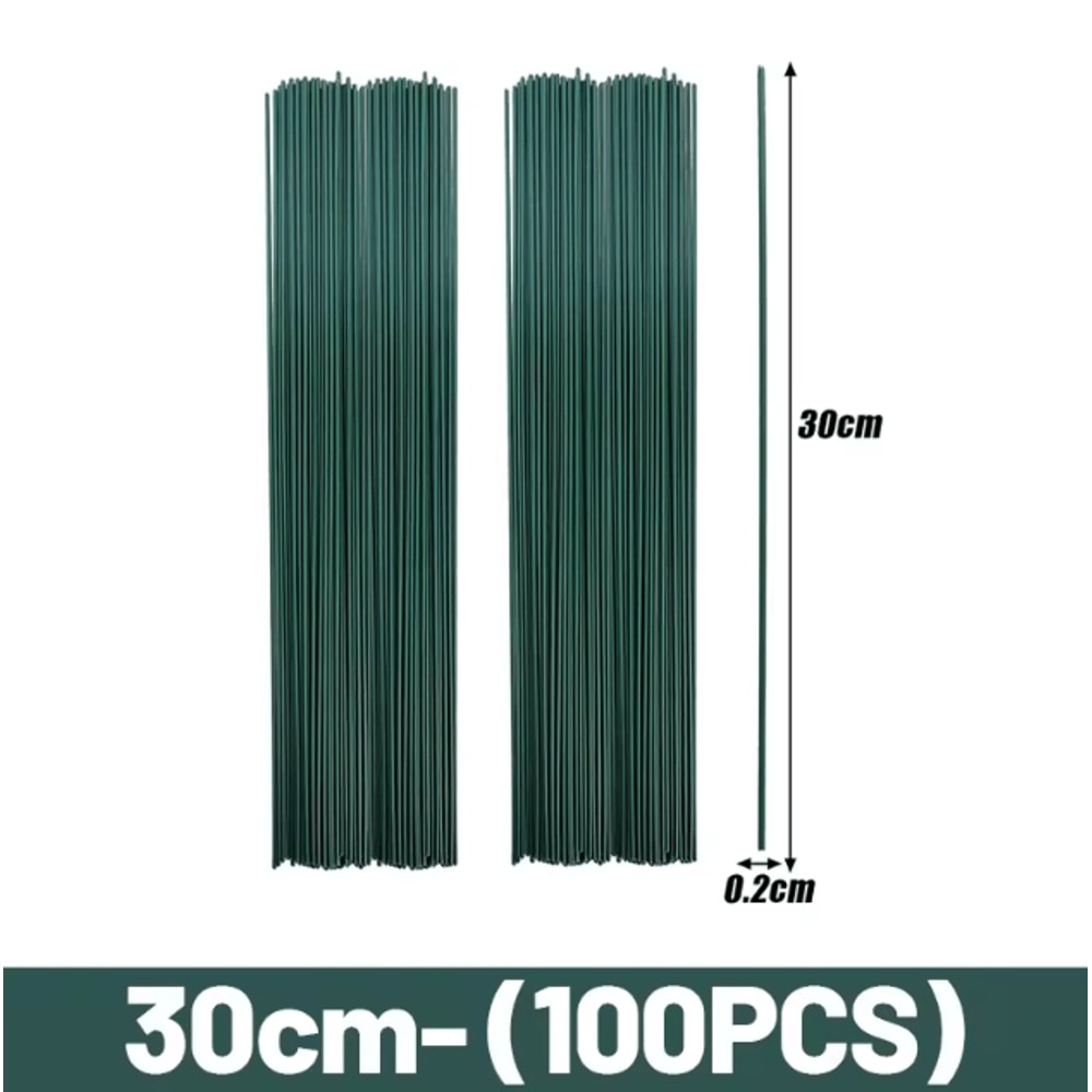 Artificial Flower Stems Bendable Iron Wire Set With Floral Tape For DIY Crafts Wedding Decor 5