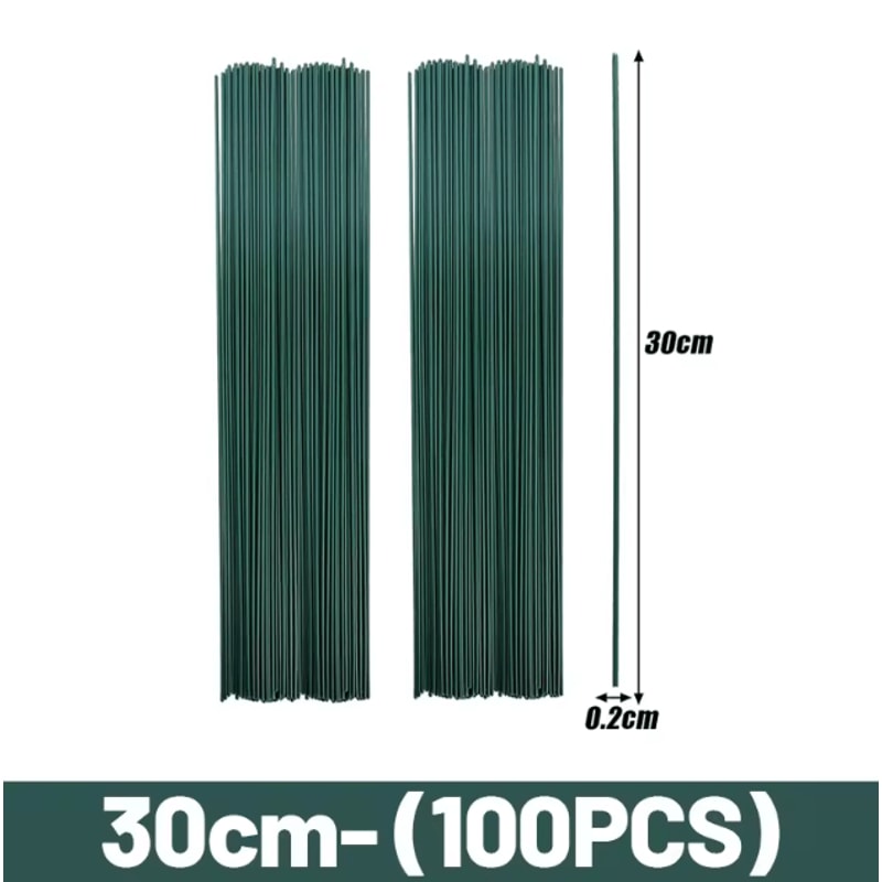 Artificial Flower Stems Bendable Iron Wire Set With Floral Tape For DIY Crafts Wedding Decor 5