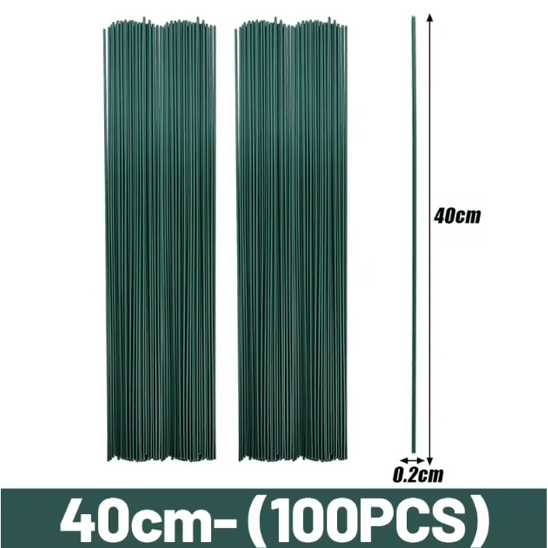 Artificial Flower Stems Bendable Iron Wire Set With Floral Tape For DIY Crafts Wedding Decor 7