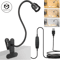 Zoomable LED Clip Reading Light USB Flexible Gooseneck Book Lamp For Bed Study 0
