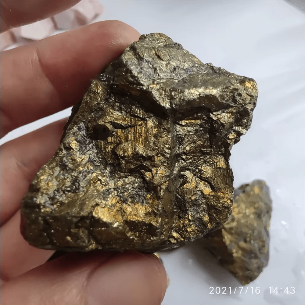 Natural Chalcopyrite Crystal Ore Peacock Stone Mineral Specimen For Collection Study 0