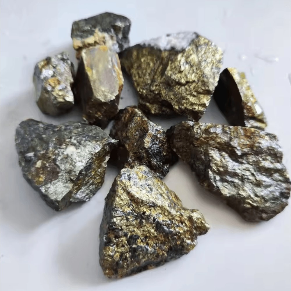 Natural Chalcopyrite Crystal Ore Peacock Stone Mineral Specimen For Collection Study 4