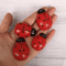 Mini Wooden Ladybug Decor Cute Fairy Garden DIY Craft Accessories 0