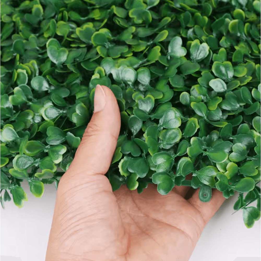 40x60cm Artificial Plant Wall Panels Lush Green Hedge Mat For Indoor Outdoor Decor 3