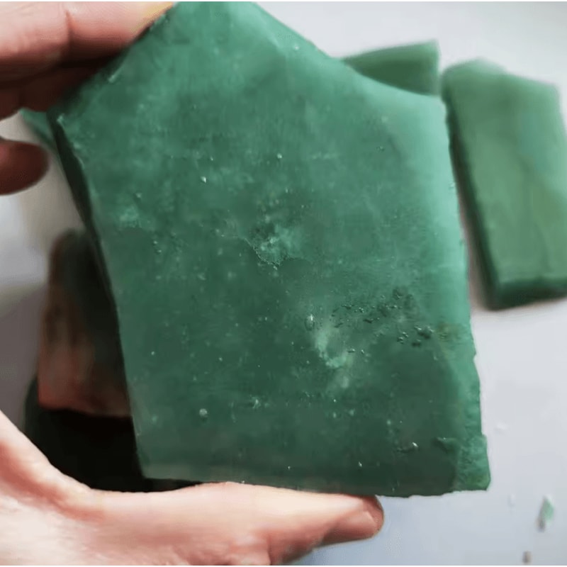Natural Jadeite Raw Stone Green Jade Mineral Specimen For Collection Decor 2
