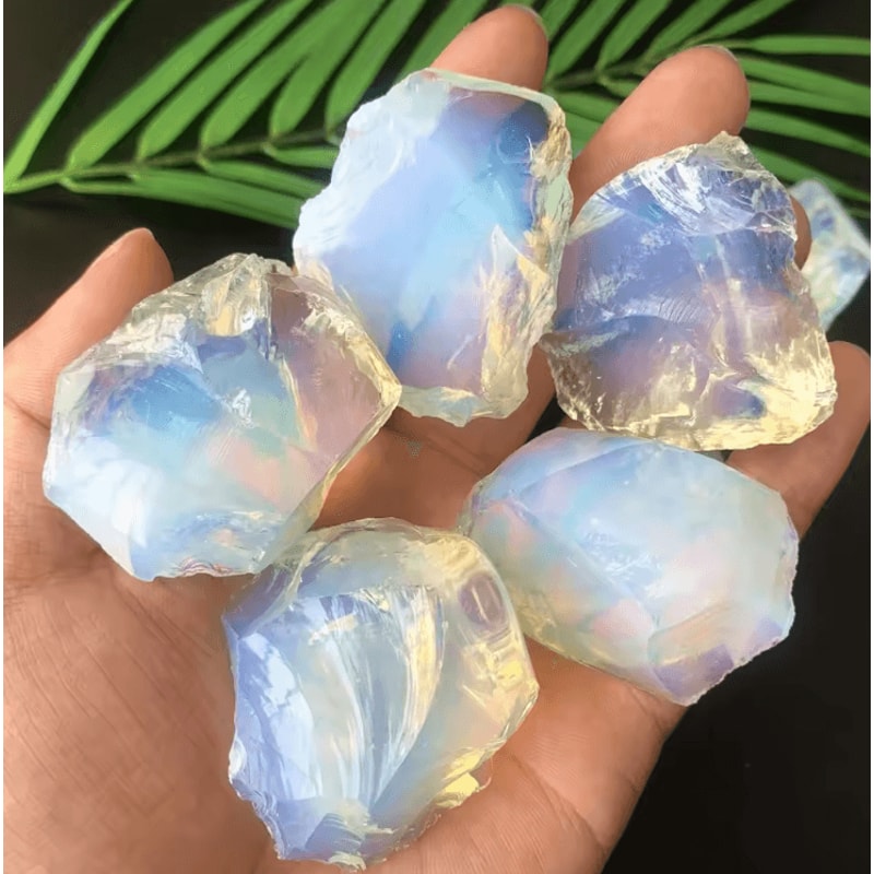 Natural Opal Rough Stone Set Raw Crystal Quartz Mineral For Healing Decor 2